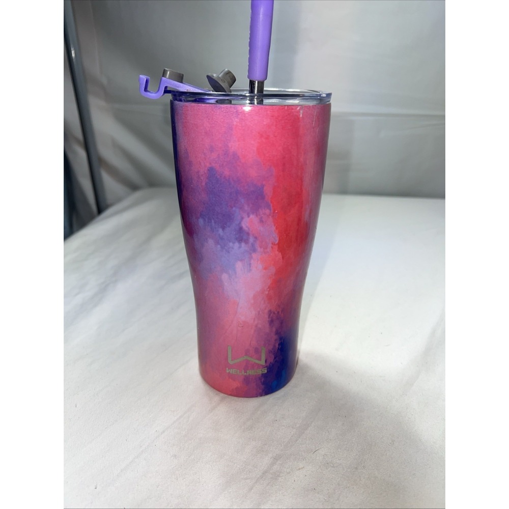 wellness stainless steel tumbler Pink Tye Dye